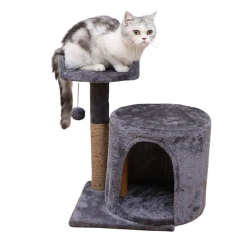 Kratzbaum, ruhendes Katzenbett, kleines Plüsch-Katzenbett, Natursisal, Katzenbaum für Indoor-Katzen zum Spielen und Entspannen, 35 x 40 x 48 cm Kratzbaum, ruhendes Katzenbett, kleines Plüsch-Katzenbett, Natursisal, Katzenbaum für Indoor-Katzen zum Spielen und Entspannen, 35 x 40 x 48 cm von AKPHBKFG