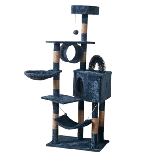 Kratzbaum für Katzen, mehrschichtiger Plüsch-Kletterturm, Plüsch-Katzenbett, Indoor-Kratzbaum, geeignet für Indoor-Katzen zum Klettern und Entspannen, in einer Vielzahl von Farben, C, 150 x 50 x 50 cm Kratzbaum für Katzen, mehrschichtiger Plüsch-Kletterturm, Plüsch-Katzenbett, Indoor-Kratzbaum, geeignet für Indoor-Katzen zum Klettern und Entspannen, in einer Vielzahl von Farben, C, 150 x 50 x 50 cm von AKPHBKFG