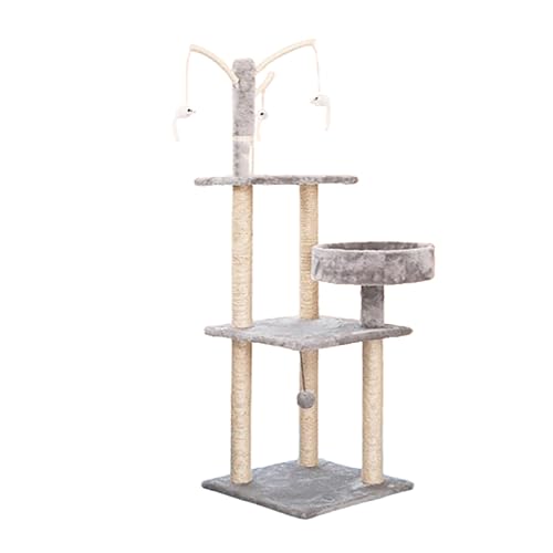 Kratzbaum für den Innenbereich, großer Kratzbaum, mehrschichtiger, stabiler Katzenturm, geeignet für Indoor-Katzen zum Klettern, Spielen und Entspannen, 125 x 40 x 40 cm Kratzbaum für den Innenbereich, großer Kratzbaum, mehrschichtiger, stabiler Katzenturm, geeignet für Indoor-Katzen zum Klettern, Spielen und Entspannen, 125 x 40 x 40 cm von AKPHBKFG