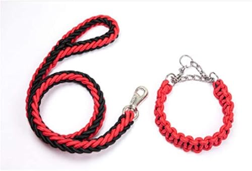Hundeleine kleine Hunde leicht Traktionsseil Gehseilkette Explosionsgeschützte mittelgroße Halsbandkette Heimtierbedarf Traktionsseil (Color : A, Size : C(L)) von AKSHVA