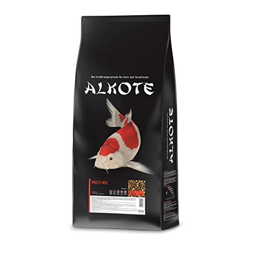 AL-KO-TE, 1-Jahreszeitenfutter für Kois, Sommermonate, Schwimmende Pellets, 6 mm, Hauptfutter Multi Mix, 13,5 kg von AL-KO-TE