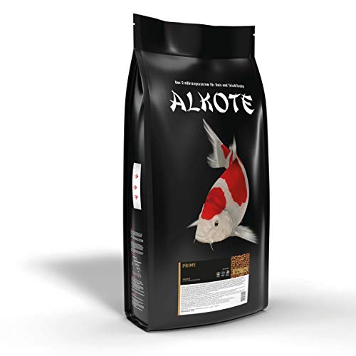 AL-KO-TE, 1-Jahreszeitenfutter für Kois und Zierfische, Sommermonate, Schwimmende Pellets, 6 mm, Basisfutter Prime, 9 kg von AL-KO-TE