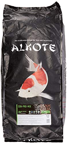 AL-KO-TE, 3-Jahreszeitenfutter für kleine Kois, Frühjahr bis Herbst, Schwimmende Pellets, 6 mm, Hauptfutter Conpro Mix, 13,5 kg von AL-KO-TE