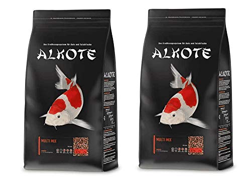 AL-KO-TE Multi Mix 6 mm | 2X 9kg Vorteilspackung Koifutter | Teichfische mit Alkote Koifutter füttern von AL-KO-TE