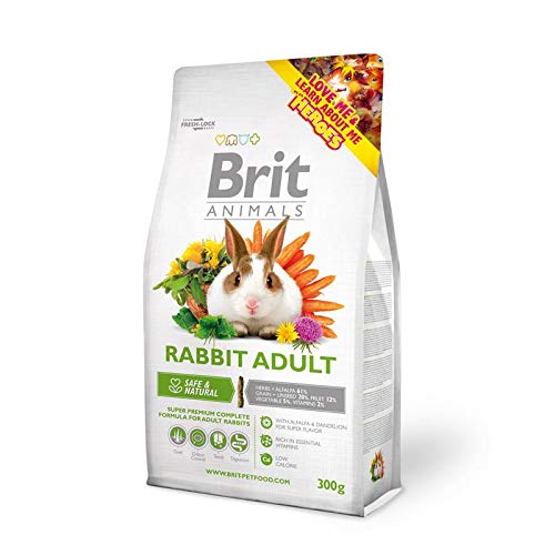 Brit Animals Rabbit Adult Complete | 300g Premium-Chinchillafutter von AL-KO-TE