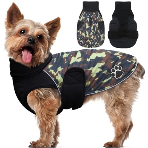 ALAGIRLS Hundemantel Winter Warm für Kleine Hunde ALADC002 BrownCamo M von ALAGIRLS