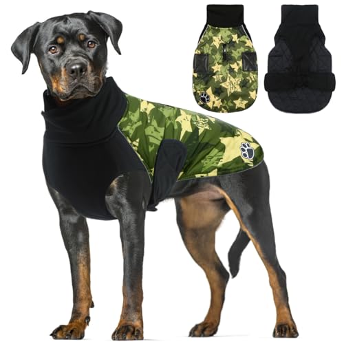 ALAGIRLS Hundemantel mit Beinen Hundemantel Reflektierend Eskadron Hundemantel ALADC002 GreenStarCamo XXXL von ALAGIRLS