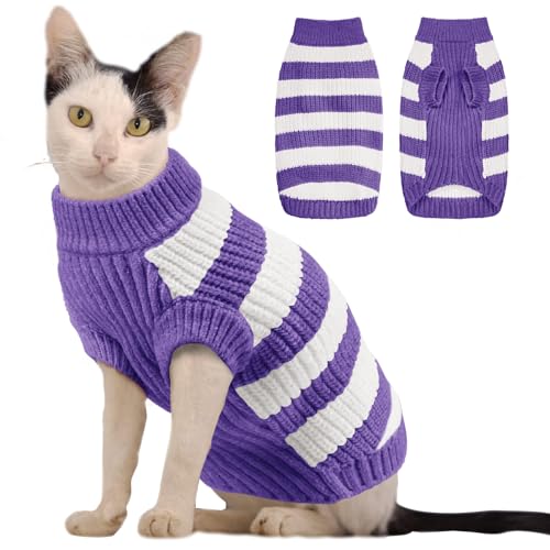 ALAGIRLS Mantel für Hunde Pullover für Katzen Haustier Pullover Strickwaren Katzen Kleidung Hundebekleidung & Zubehör ALASW302-ElectricPurple-M von ALAGIRLS