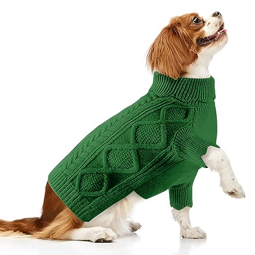 ALAGIRLS Pullover Hund Klein Hundepullover Grosse Hunde Hundejacke Große Hunde ALASW301-EmeraldGreen-XL von ALAGIRLS