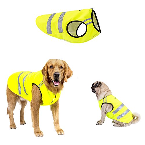ALAMP Reflektierende Sicherheitsweste für Hunde Safety Dog Warnweste orange von ALAMP