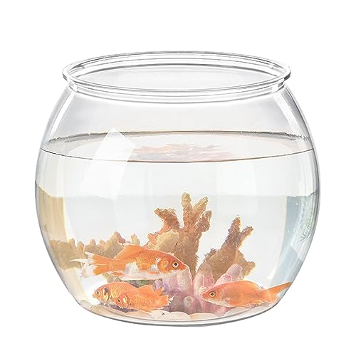 Fischschale – runder Fisch-Aquarium-Behälter für Goldfische, Mini-Aquarium für Wohnzimmer, Wohnung, Büros, Zuhause für Goldfische, Betta-Fische KOT-au von ALASSE