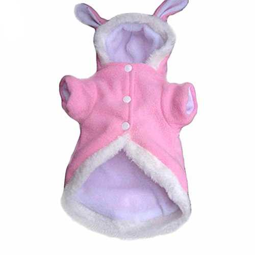 alkyoneus Winter Warm Niedliches Kaninchen Kostüm Hoodie Pet Hund Welpen Kleidung Mantel Apparel von Alcyoneus