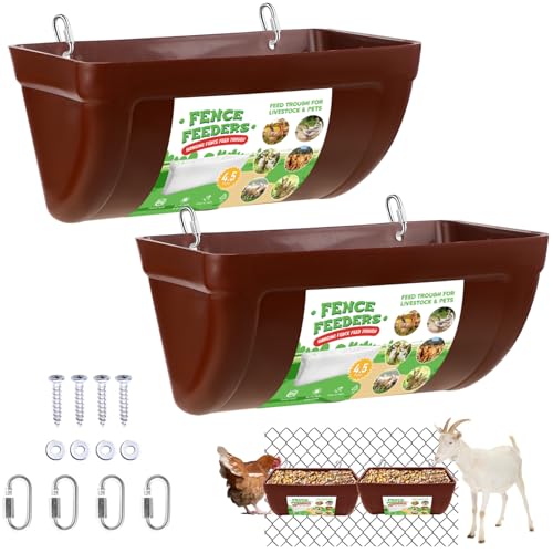 Hühnertränke 2 Stück Futterstation Hängenderzaun Futterspender Wassertrog Enten Geflügeltränke Mit Clips Aufhängbarer Wasserspender für Hühner Enten Gänse Taube Hühnertränke 2 Stück Futterstation Hängenderzaun Futterspender Wassertrog Enten Geflügeltränke Mit Clips Aufhängbarer Wasserspender für Hühner Enten Gänse Taube von ALEEIK