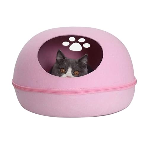 ALEjon Beruhigendes Hundebett, Hundekatzenbett, Höhle, Schlafsack, Reißverschluss, Eiform, Haustierbett, Filzstoff, Haustierhaus, Nest, Katzenkorb für Katzen, Tierbedarf, Matratzenmatte für Haustiere ALEjon Beruhigendes Hundebett, Hundekatzenbett, Höhle, Schlafsack, Reißverschluss, Eiform, Haustierbett, Filzstoff, Haustierhaus, Nest, Katzenkorb für Katzen, Tierbedarf, Matratzenmatte für Haustiere von ALEjon