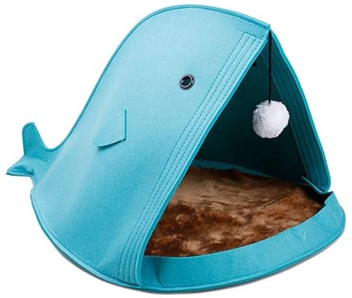 ALEjon Beruhigendes Hundebett, niedliches Filz-Haustier, Katzenbetten, Nest, Hundehütte, Korb, Kaninchen, Haustierhöhle, lustiges Fisch-Haustiernest, tragbar, faltbar, dreieckig, Matratzenmatte für ALEjon Beruhigendes Hundebett, niedliches Filz-Haustier, Katzenbetten, Nest, Hundehütte, Korb, Kaninchen, Haustierhöhle, lustiges Fisch-Haustiernest, tragbar, faltbar, dreieckig, Matratzenmatte für von ALEjon