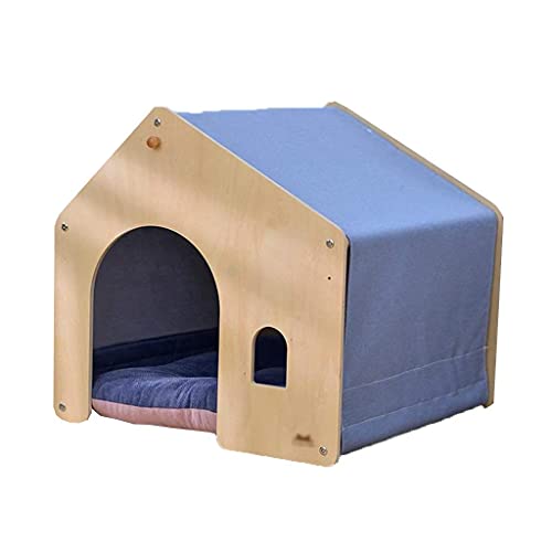 ALEjon Cozy Winter Pet Villa: Ganzjahres-Hundehütte für den Innenbereich mit Wärme, Komfort und Universalgröße für kleine Hunde und Kätzchen von ALEjon