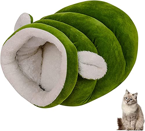 ALEjon Flauschiges, bequemes, Flauschiges Kuschel-Katzenbett, Schlafsack, wärmende Schlafzone für Haustiere, gemütliches Bett, Katzenbau mit Ohrenhöhle, großes waschbares Nest für Welpen, waschbar ALEjon Flauschiges, bequemes, Flauschiges Kuschel-Katzenbett, Schlafsack, wärmende Schlafzone für Haustiere, gemütliches Bett, Katzenbau mit Ohrenhöhle, großes waschbares Nest für Welpen, waschbar von ALEjon