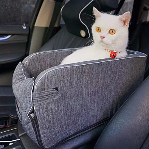 ALEjon Grauer Mehrzweck-Autositz für Hunde: Tragbares Reisebett mit Steuerkonsolennest für Katzen und Hunde ALEjon Grauer Mehrzweck-Autositz für Hunde: Tragbares Reisebett mit Steuerkonsolennest für Katzen und Hunde von ALEjon
