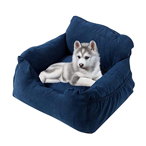 ALEjon Haustier-Autositz: Tragbare Hundesitzerhöhung für kleine und mittelgroße Haustiere, abnehmbar und verstellbar, ideal für sicheres Reisen mit Katzen und Hunden von ALEjon