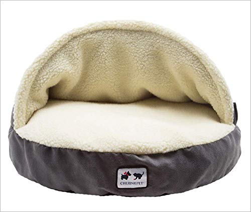 ALEjon Haustier-Nest-Höhle, warmes Haustier-Nest, Innenschlaf, Haustier-Schlafsack, Katze und Welpe, leicht zu reinigen, Grau, L ALEjon Haustier-Nest-Höhle, warmes Haustier-Nest, Innenschlaf, Haustier-Schlafsack, Katze und Welpe, leicht zu reinigen, Grau, L von ALEjon