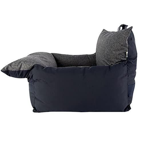 ALEjon Haustier-Reise-Autositz, marineblauer Hunde-Sitzerhöhungssitz mit Abnehmbarer Tasche, waschbar und bequem, gewährleistet die Reisesicherheit des Hundes von ALEjon