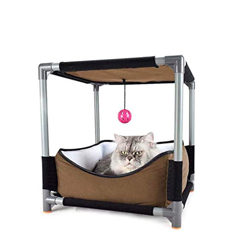 ALEjon Katzennest mit Glocke, kombinierter Katzenkratzer-Lounge, für Indoor-Kätzchen und Katzen ALEjon Katzennest mit Glocke, kombinierter Katzenkratzer-Lounge, für Indoor-Kätzchen und Katzen von ALEjon