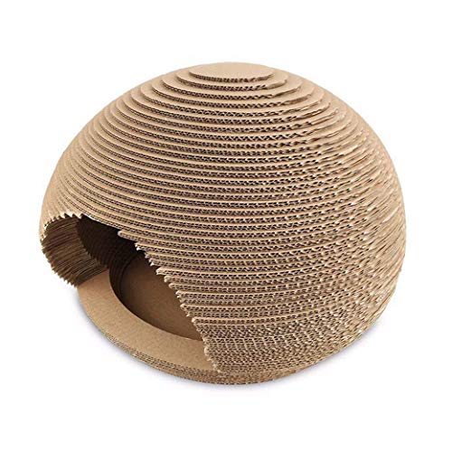 ALEjon Kugelförmiges Katzennest, Wellpapier-Kratzpads für Katzen, Spielzeug für Haustiere ALEjon Kugelförmiges Katzennest, Wellpapier-Kratzpads für Katzen, Spielzeug für Haustiere von ALEjon