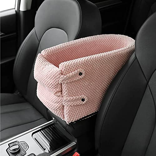 ALEjon Pet Car Armlehne Carpool Safety Seat – Kompakter Booster für kleine Hunde und Katzen mit Sicherheitsgurten von ALEjon
