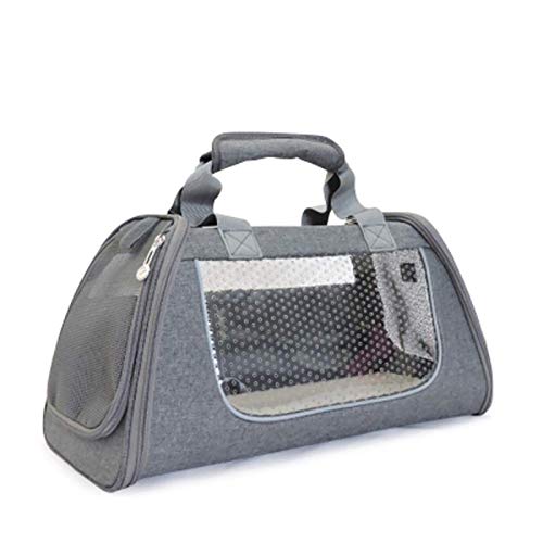 ALEjon Premium-Tragetasche mit weichen Seiten für kleine Hunde – gemütlich und tragbar, verschließbarer Reißverschluss, kompatibel mit Autositzen, tiefes Design (groß) von ALEjon