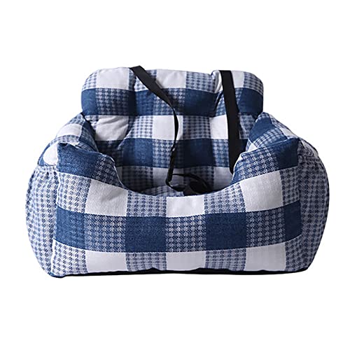 ALEjon Soft Blue Plaid Hundeautositz: Waschbarer Haustiersitz für kleine bis mittelgroße Hunde mit Aufbewahrungstasche ALEjon Soft Blue Plaid Hundeautositz: Waschbarer Haustiersitz für kleine bis mittelgroße Hunde mit Aufbewahrungstasche von ALEjon