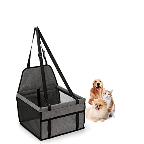 ALEjon Tragbarer Autositz für Haustiere mit Sicherheitsleine und Stabiler Unterstützung – ideal für kleine Haustiere unterwegs von ALEjon