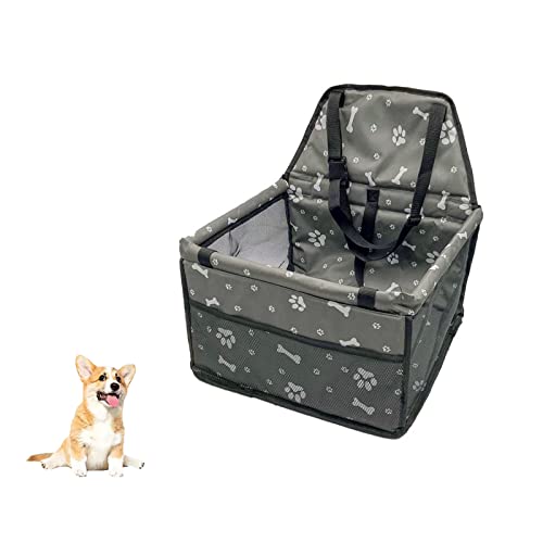 ALEjon Tragbarer Hundeautositz für kleine Hunde – Reisetasche für Haustiere bis zu 6,8 kg – waschbar – geeignet für große, mittlere und kleine Autos von ALEjon