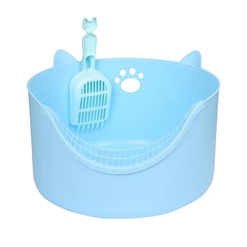 Blaue, Oben offene Katzentoilette – tragbare, langlebige und geräumige Bettpfanne für Hauskatzen Blaue, Oben offene Katzentoilette – tragbare, langlebige und geräumige Bettpfanne für Hauskatzen von ALEjon