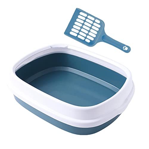 Blue Kitty Cove: Eine halbgeschlossene Katzentoilette mit Katzentoilette für Sandkastenabenteuer Blue Kitty Cove: Eine halbgeschlossene Katzentoilette mit Katzentoilette für Sandkastenabenteuer von ALEjon