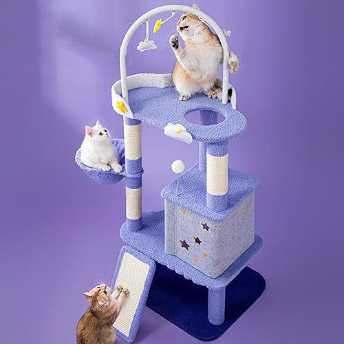 Cozy Cat Condo: Plüschsitzstange, Kratzbäume und Spielzeug für Wohnungskatzen von ALEjon