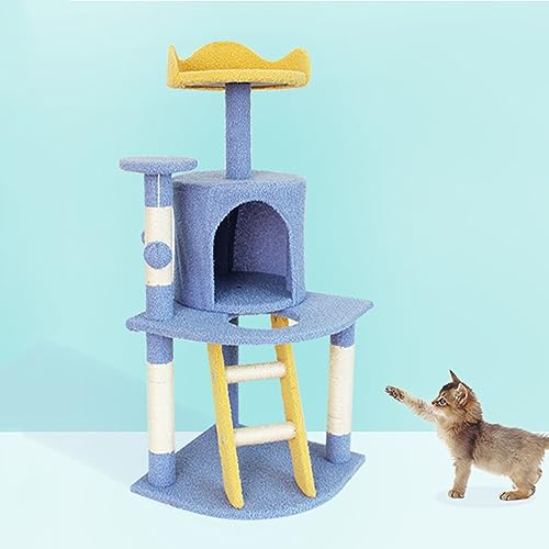 Deluxe Kratzbaumturm mit Gemütlichen Eigentumswohnungen und Interaktivem Spielzeugball - Perfekt für Kätzchen und Große Katzen Deluxe Kratzbaumturm mit Gemütlichen Eigentumswohnungen und Interaktivem Spielzeugball - Perfekt für Kätzchen und Große Katzen von ALEjon