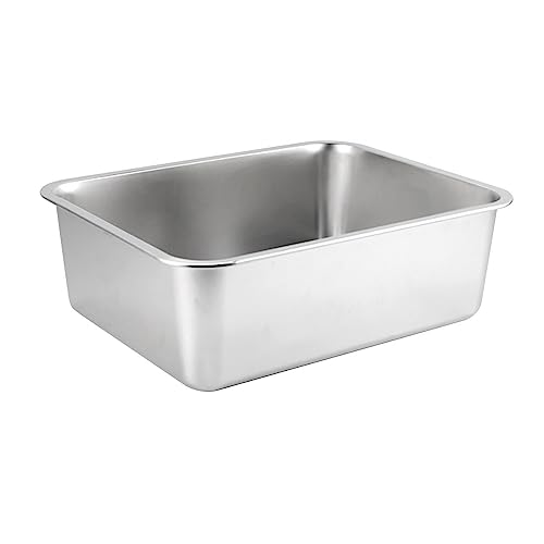 Edelstahl-Sandkasten für Haustiere – der perfekte Katzenstreubehälter für den Innenbereich – offenes Design – Haustierzubehör – 50 cm x 35 cm x 10 cm Edelstahl-Sandkasten für Haustiere – der perfekte Katzenstreubehälter für den Innenbereich – offenes Design – Haustierzubehör – 50 cm x 35 cm x 10 cm von ALEjon