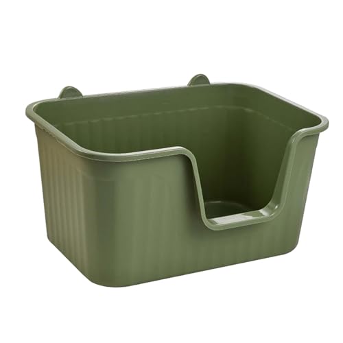 Grüne XL-Katzentoilette mit offener Oberseite – spritzwassergeschütztes Haustier-Tablett für Hauskatzen – langlebige und geräumige Katzentoilette mit hoher Seite Grüne XL-Katzentoilette mit offener Oberseite – spritzwassergeschütztes Haustier-Tablett für Hauskatzen – langlebige und geräumige Katzentoilette mit hoher Seite von ALEjon