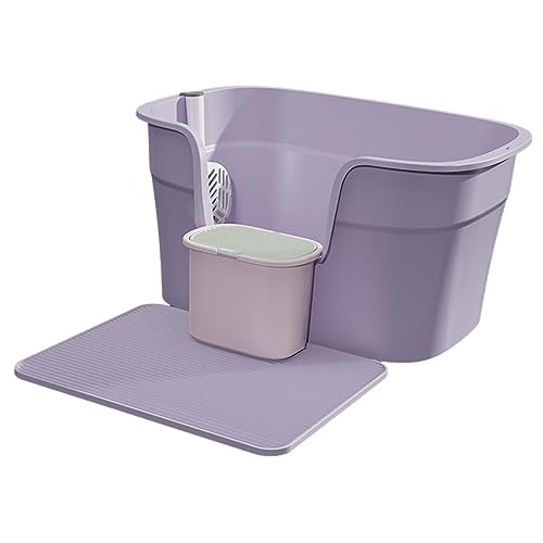 Lila Pedalbrett: Innovative halbgeschlossene Katzentoilette mit robustem Design – große Bettpfanne für Haustiere und offene Katzentoilette für alle Arten von Katzenstreu Lila Pedalbrett: Innovative halbgeschlossene Katzentoilette mit robustem Design – große Bettpfanne für Haustiere und offene Katzentoilette für alle Arten von Katzenstreu von ALEjon