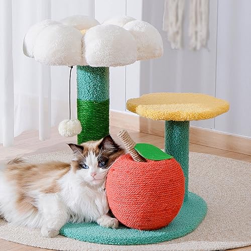 Moderner Kratzbaumturm: EIN stilvoller Kratzbaum und eine luxuriöse Eigentumswohnung für große Katzen, perfekt für mehrere Katzenfreunde, ideales Katzengeschenk von ALEjon