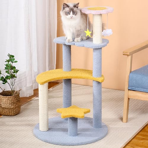 Niedlicher Schloss-Katzenbaum: Moderne Klettermöbel für Wohnungskatzen, große Katzen und Kätzchen – Kitty Condo mit Kratzbaum Niedlicher Schloss-Katzenbaum: Moderne Klettermöbel für Wohnungskatzen, große Katzen und Kätzchen – Kitty Condo mit Kratzbaum von ALEjon