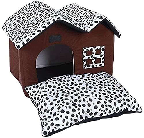 Spot Double Top Pet House Kennel – Abnehmbares Teddyhaus für Hunde, mit Haustier-Hundematte von ALEjon