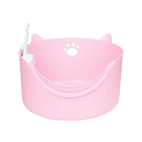 Tragbare, Oben offene Katzentoilette in Rosa – Robuste, geräumige und stilvolle Bettpfanne für kleine bis mittelgroße Hauskatzen, Kätzchen und Hasen Tragbare, Oben offene Katzentoilette in Rosa – Robuste, geräumige und stilvolle Bettpfanne für kleine bis mittelgroße Hauskatzen, Kätzchen und Hasen von ALEjon