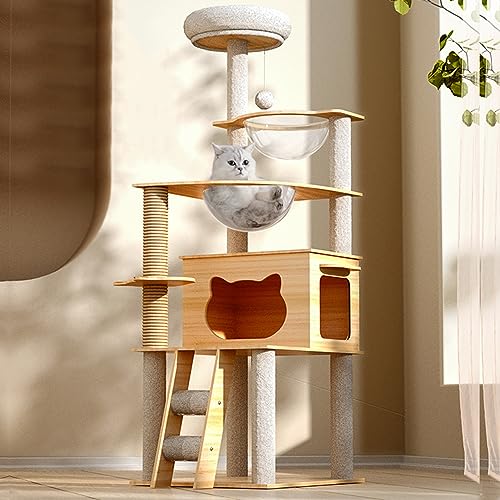 Ultimatives Katzenparadies: Mehrstöckiger Deluxe-Kratzbaumturm mit gemütlichen Sitzstangen und Versteck Ultimatives Katzenparadies: Mehrstöckiger Deluxe-Kratzbaumturm mit gemütlichen Sitzstangen und Versteck von ALEjon