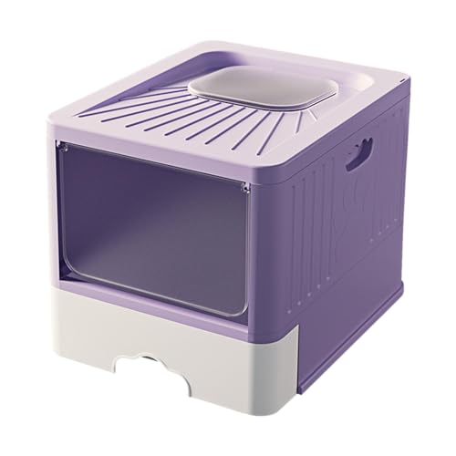 Violette Katzentoilette mit Kapuze: Langlebig, spritzwassergeschützt und perfekt für mehrere Hauskatzen Violette Katzentoilette mit Kapuze: Langlebig, spritzwassergeschützt und perfekt für mehrere Hauskatzen von ALEjon