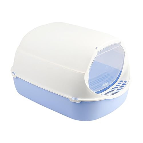 Vollständig geschlossene Katzentoilette in leuchtendem Violett: Spritzschutzdeckel, Verhinderung von Sandaustritt, mühelose Reinigung Vollständig geschlossene Katzentoilette in leuchtendem Violett: Spritzschutzdeckel, Verhinderung von Sandaustritt, mühelose Reinigung von ALEjon