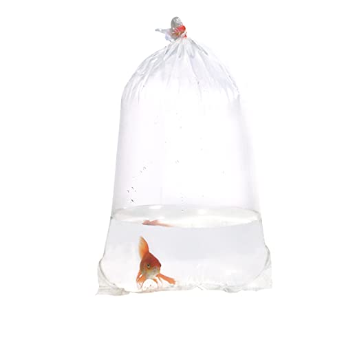 ALFA Fishery Bags 100 Stück auslaufsichere durchsichtige Kunststoff-Fischbeutel, Größe 22,9 cm, für den Transport von Meeres- und tropischen Fischen, 2 mm (9 x 18) von ALFA FISHERY BAGS
