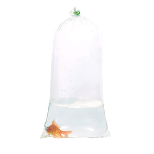 ALFA Fishery Bags Fischbeutel aus Kunststoff, rund, auslaufsicher, transparent, Größe 25,4 cm, für Transport von Meeres- und tropischen Fischen, 25,4 x 50,8 cm, 1000 Stück von ALFA FISHERY BAGS