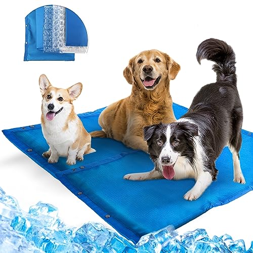 AFP Hundekühlmatte, Dreischichtige Kühltechnik Sicherheit Kühlkissen Bett für Haustier, Hund Cool Pad für Kisten, Zwinger und Betten Perfekt für Heiße Sommertage - 81 x 81 x 1 cm AFP Hundekühlmatte, Dreischichtige Kühltechnik Sicherheit Kühlkissen Bett für Haustier, Hund Cool Pad für Kisten, Zwinger und Betten Perfekt für Heiße Sommertage - 81 x 81 x 1 cm von ALL FOR PAWS