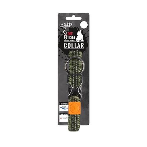 AFP Off Street Dog Collar Olive Green Maat : S von ALL FOR PAWS